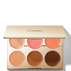 ICONIC London Multi-Use Cream Blush, Bronze and Highlight Palette