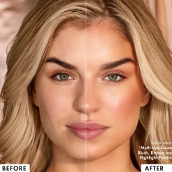 ICONIC London Multi-Use Cream Blush, Bronze and Highlight Palette