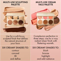 ICONIC London Multi-Use Cream Blush, Bronze and Highlight Palette