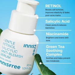 Innisfree Gentle Retinol Salicylic Anti-Blemish Serum 30ml