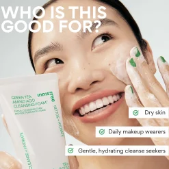 INNISFREE Green Tea Amino Acid Cleansing Foam 150g