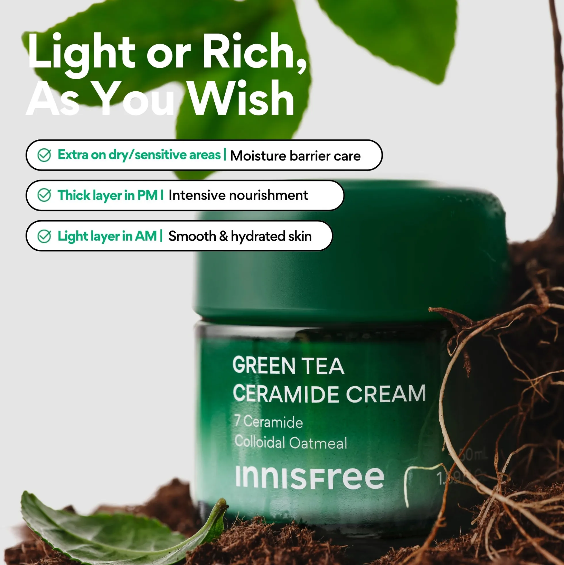 INNISFREE Green Tea Ceramide Cream 50ml