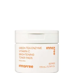 INNISFREE Green Tea Enzyme Vitamin C Brightening Toner Pads - 60 pads