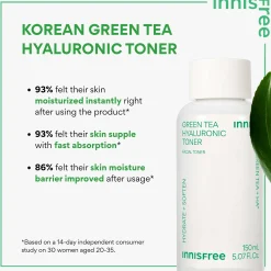 INNISFREE Green Tea Hyaluronic Toner 140ml