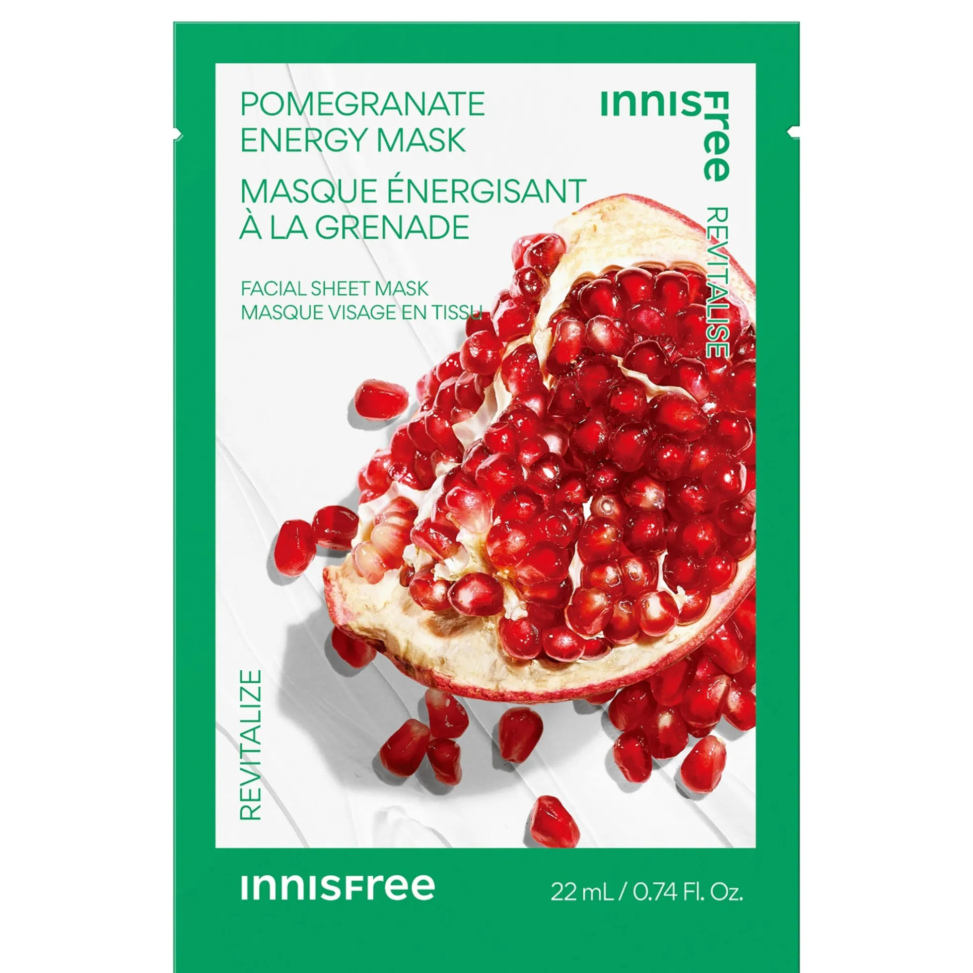 INNISFREE Pomegranate Revitalising & Radiant Sheet Mask 22ml