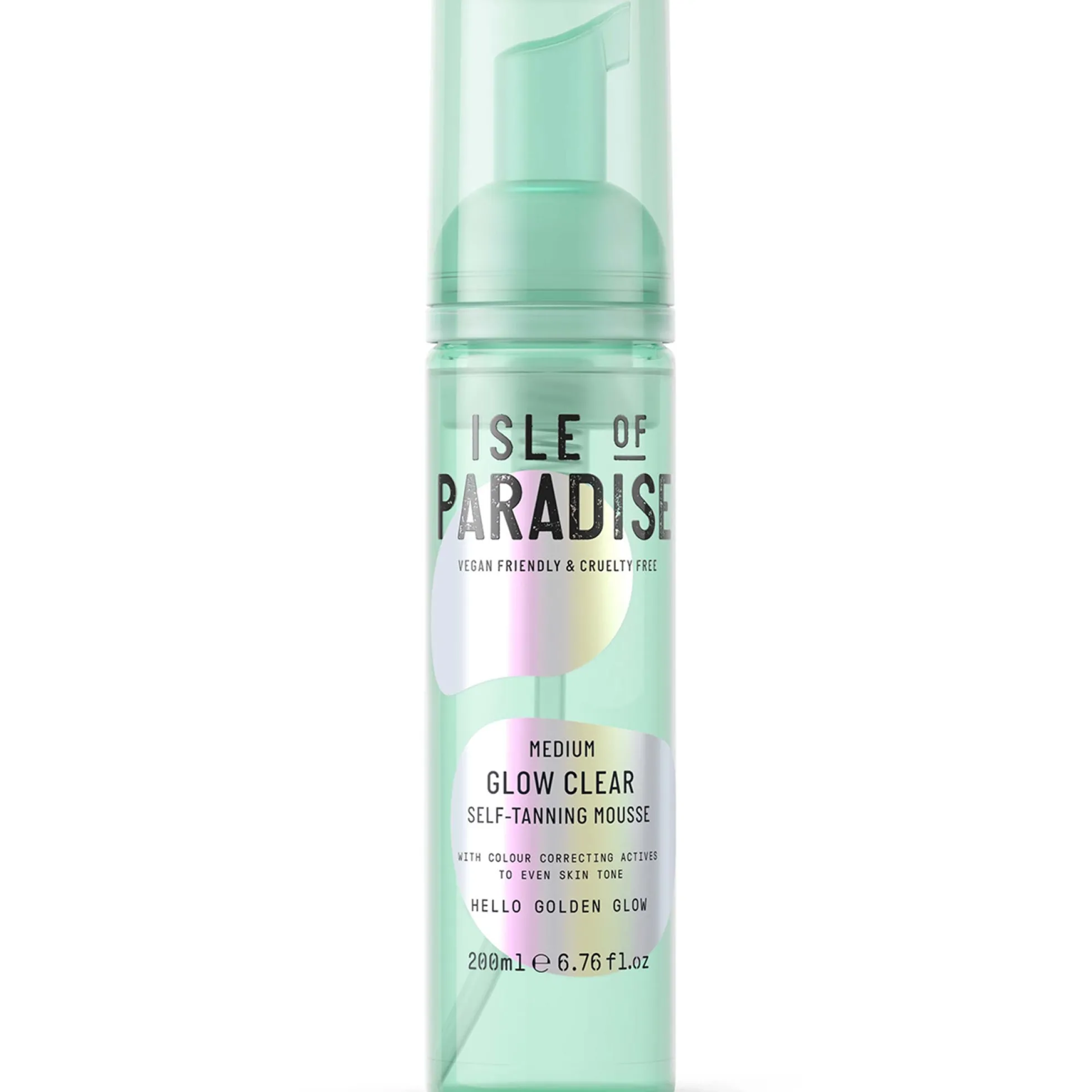 Isle of Paradise Glow Clear Self-Tanning Mousse - Medium 200ml