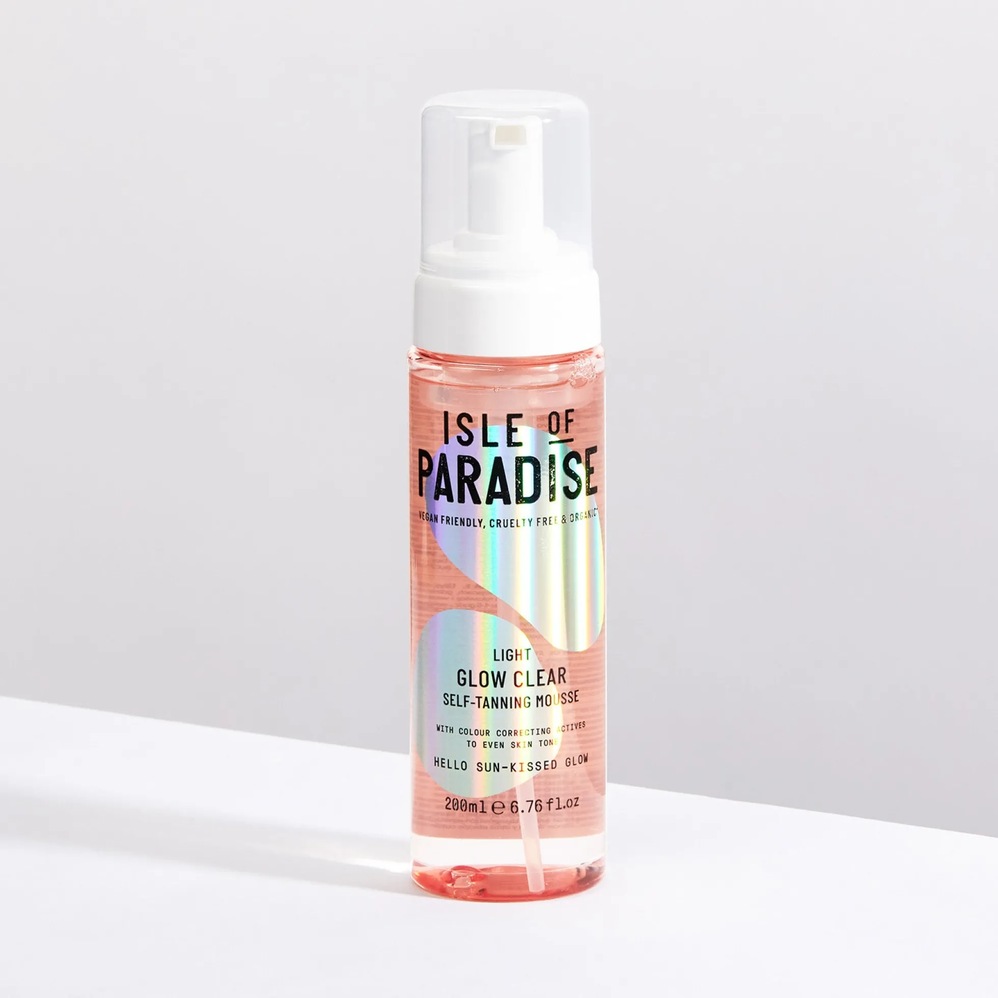 Isle of Paradise Glow Clear Self-Tanning Mousse - Light 200ml