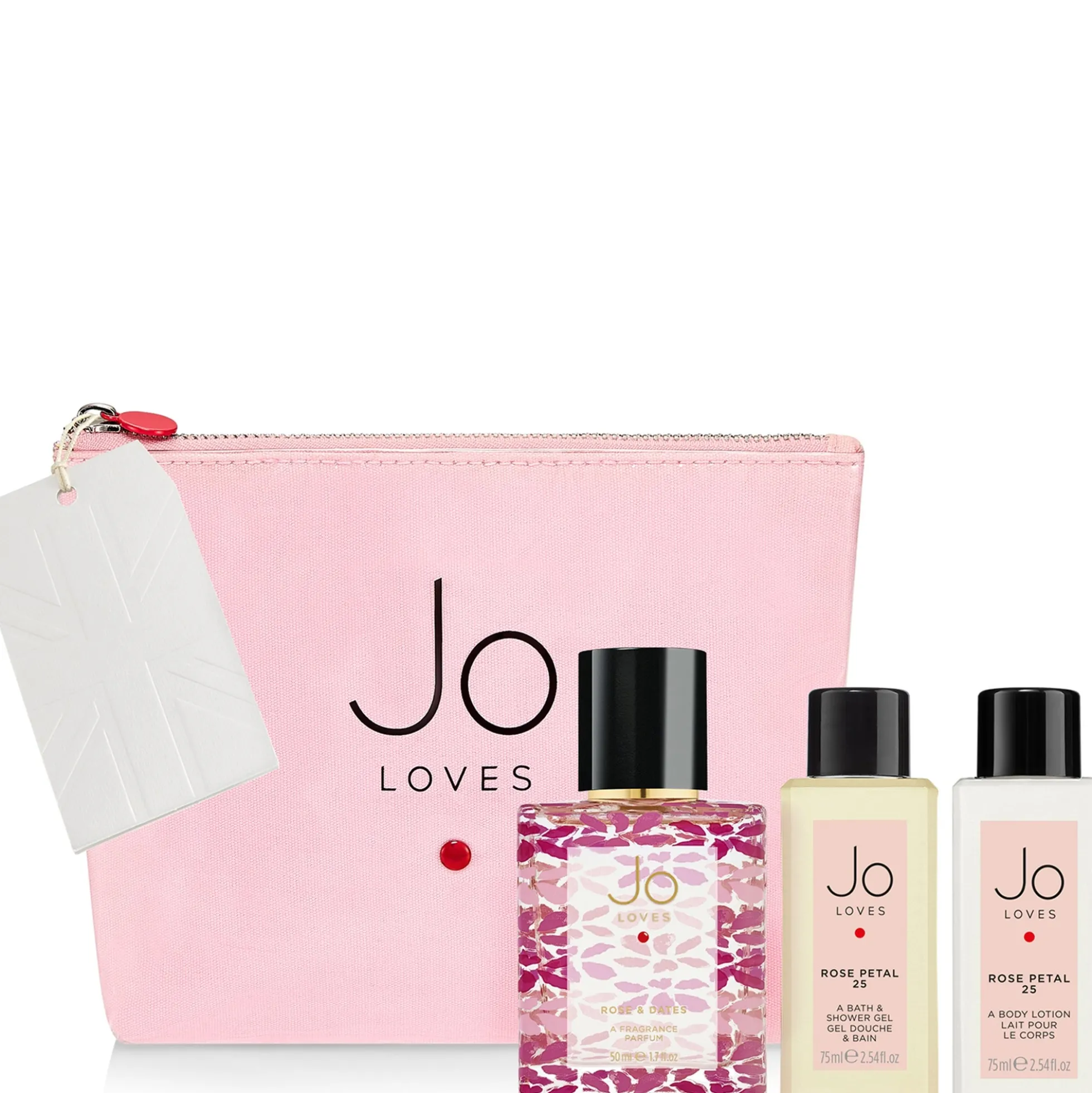 Jo Loves Rose A Luxury Travel Bag 2x75ml + 50ml
