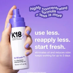 K18 Biomimetic Hairscience AirWash Dry Shampoo 118ml