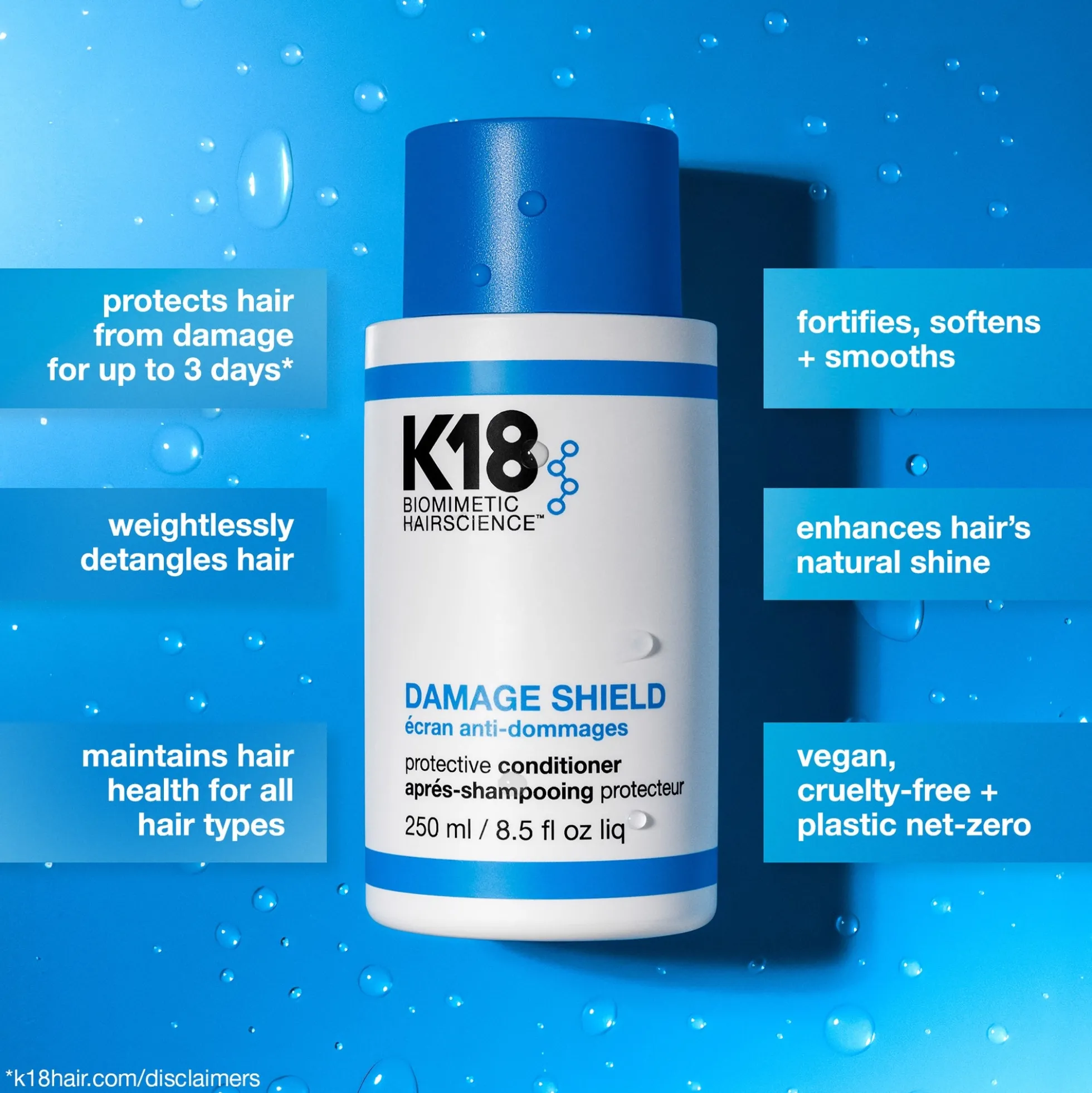K18 Biomimetic Hairscience Damage Shield Protective Conditioner 250ml