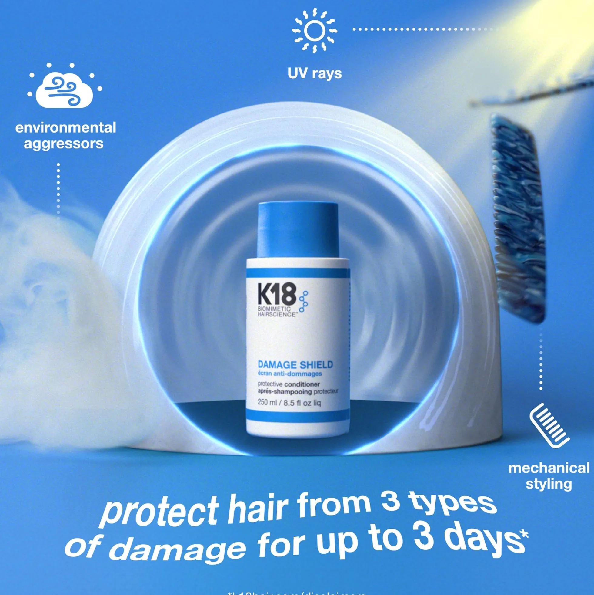 K18 Biomimetic Hairscience Damage Shield Protective Conditioner 250ml