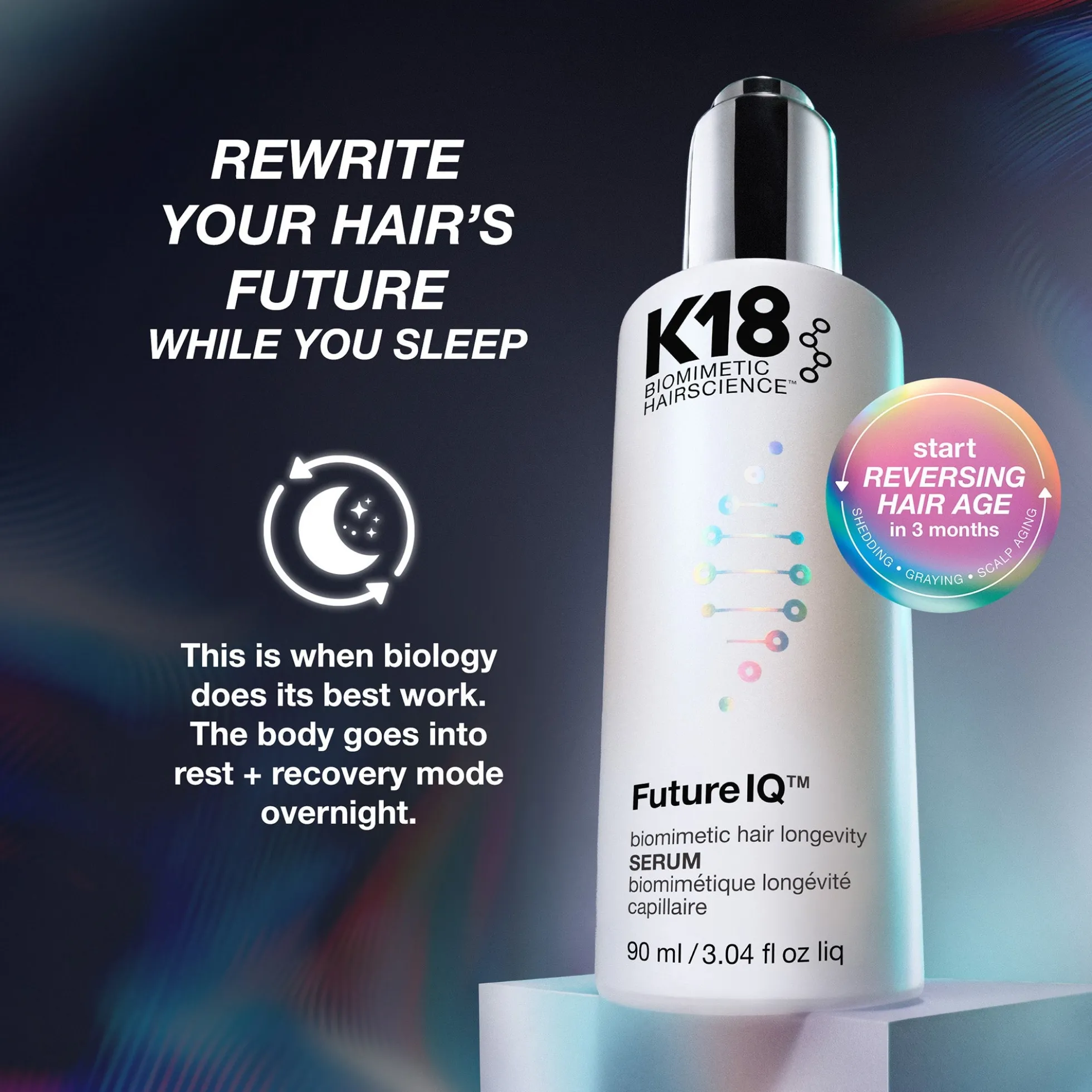 K18 Biomimetic Hairscience FutureIQ Biomimetic Hair Longevity Serum 90ml