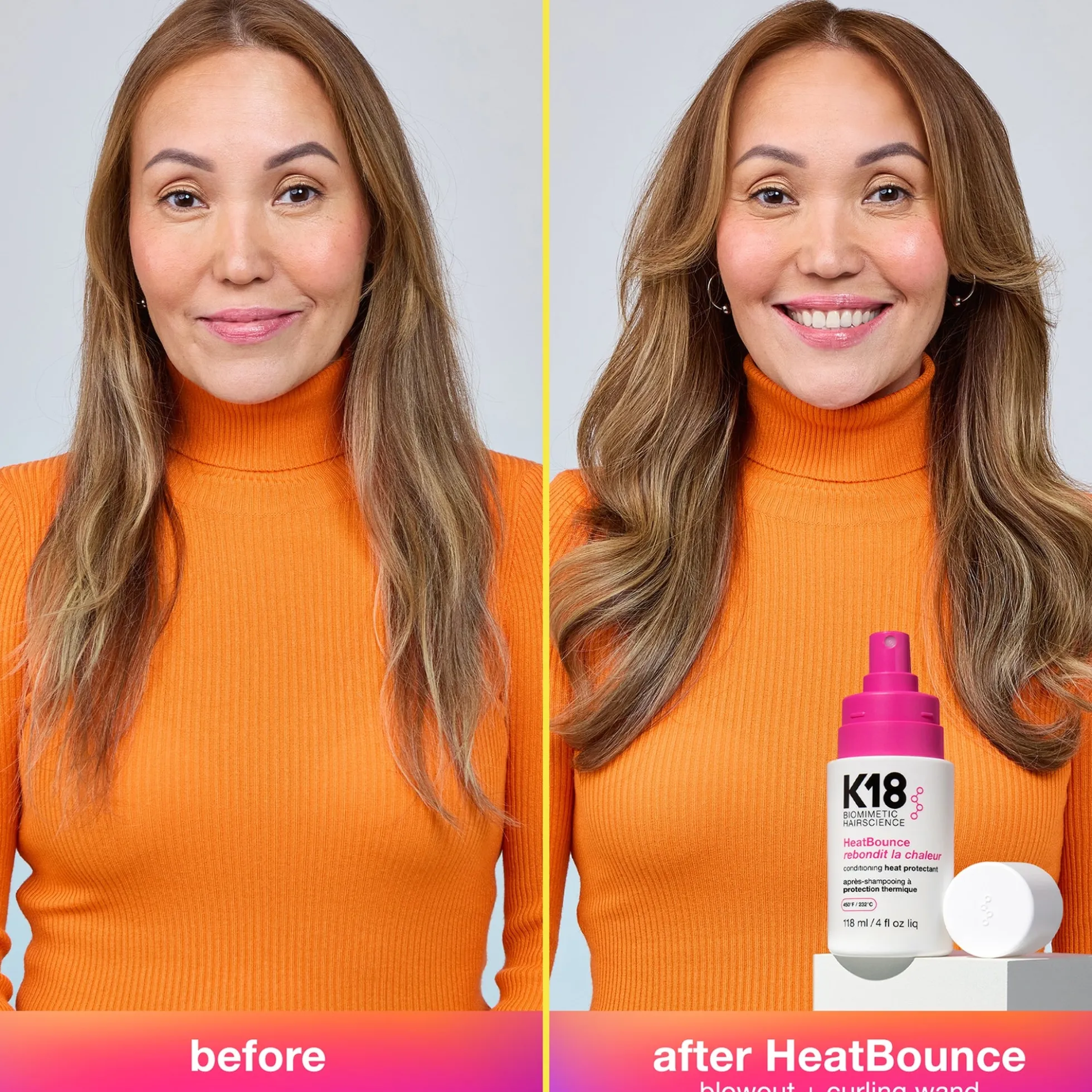 K18 Biomimetic Hairscience HeatBounce Conditioning Heat Protectant 47ml