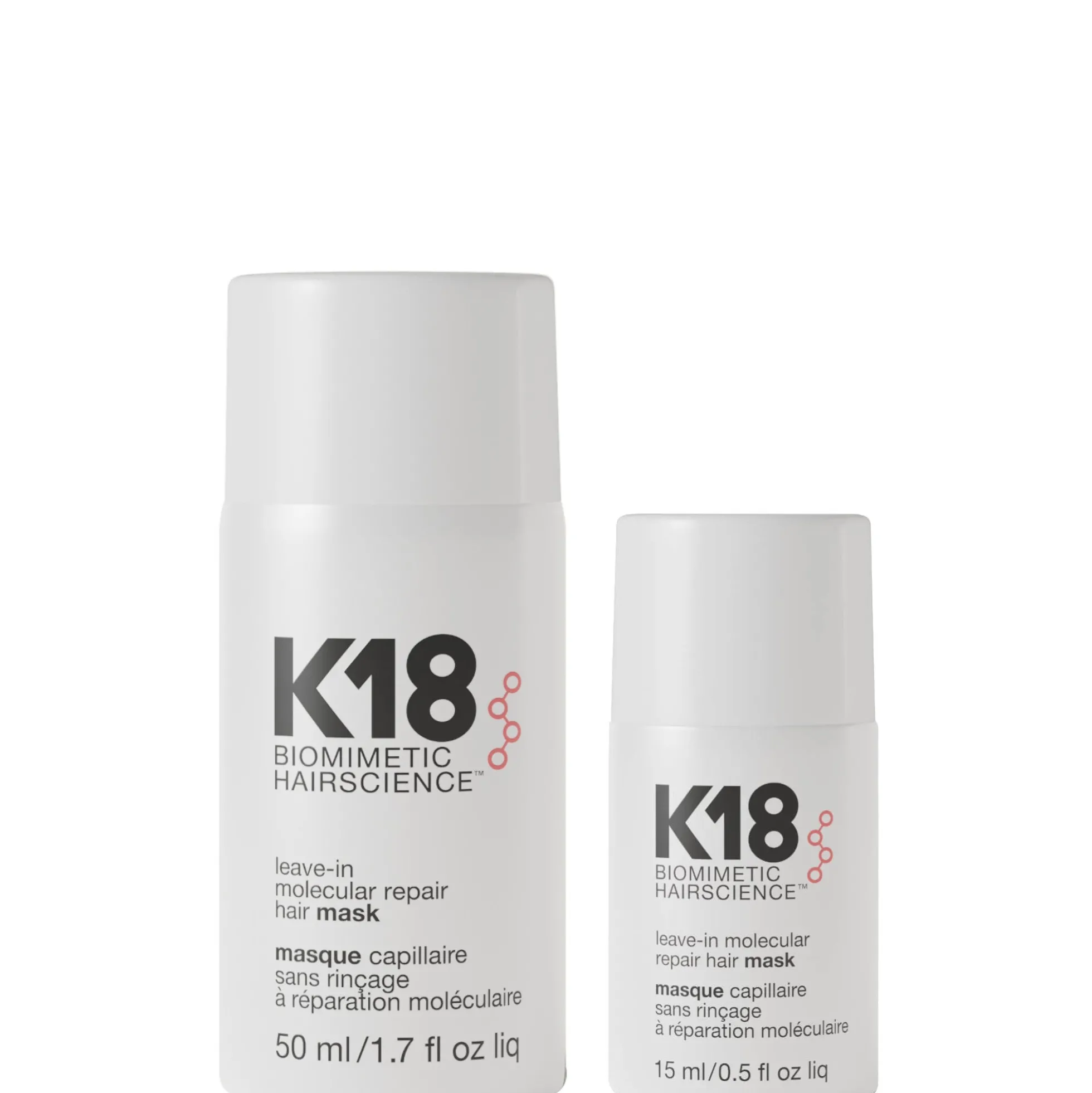 K18 Biomimetic Hairscience Molecular Mask Home & Away Bundle