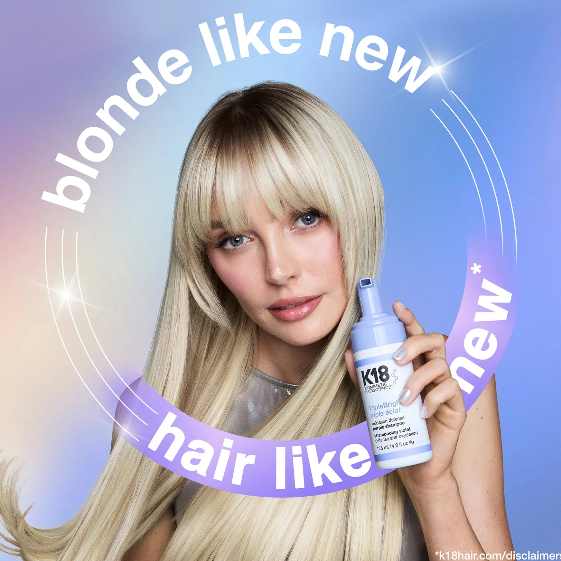 K18 Biomimetic Hairscience TripleBright Oxidation Defense Purple Shampoo 125ml