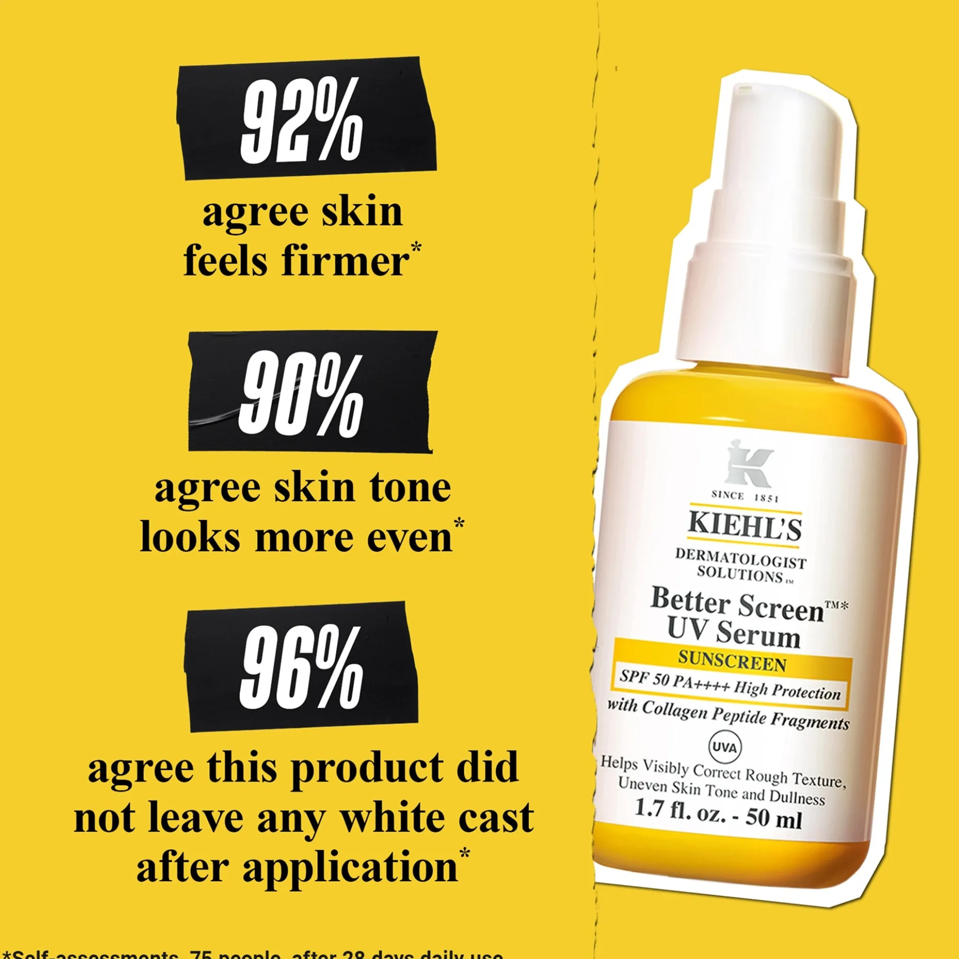 Kiehl's Better Screen UV Serum Sunscreen SPF50+ 50ml