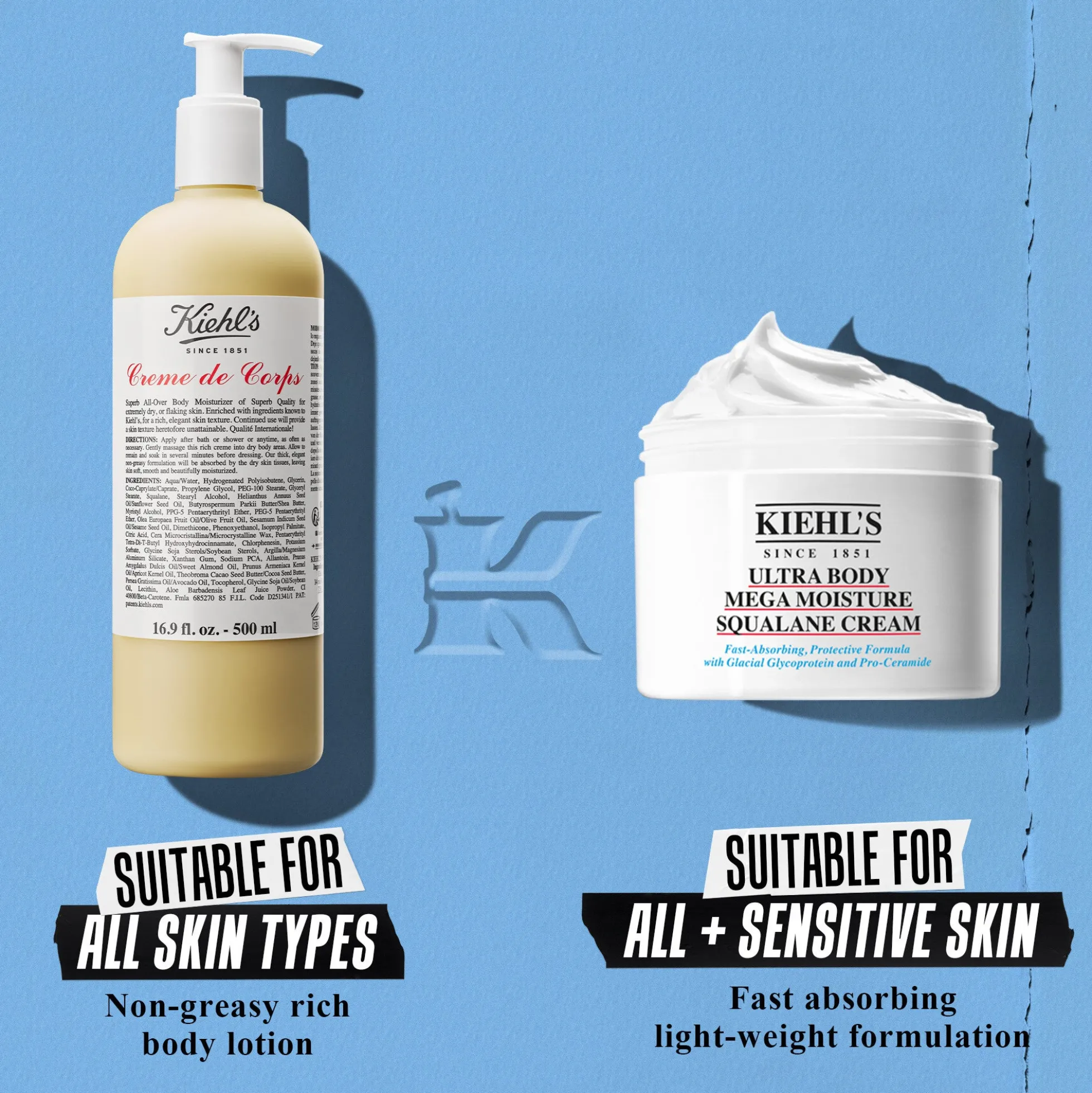Kiehl's Ultra Body Mega Moisture Squalane Cream 250ml