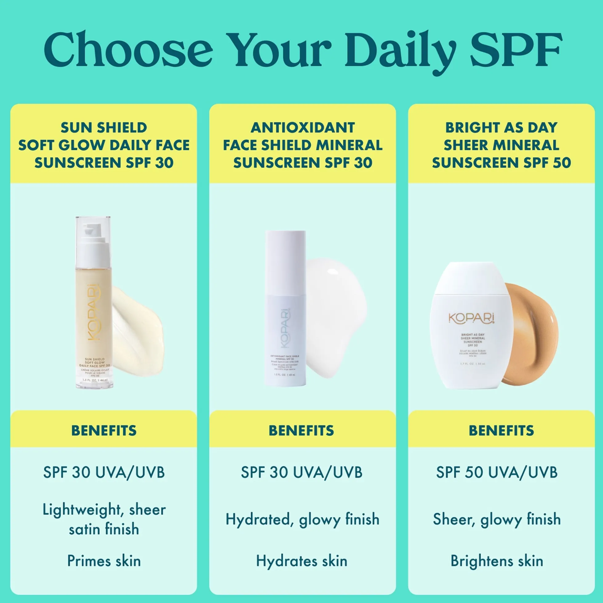 Kopari Beauty Bright as Day Sheer Mineral Sunscreen SPF50 50ml