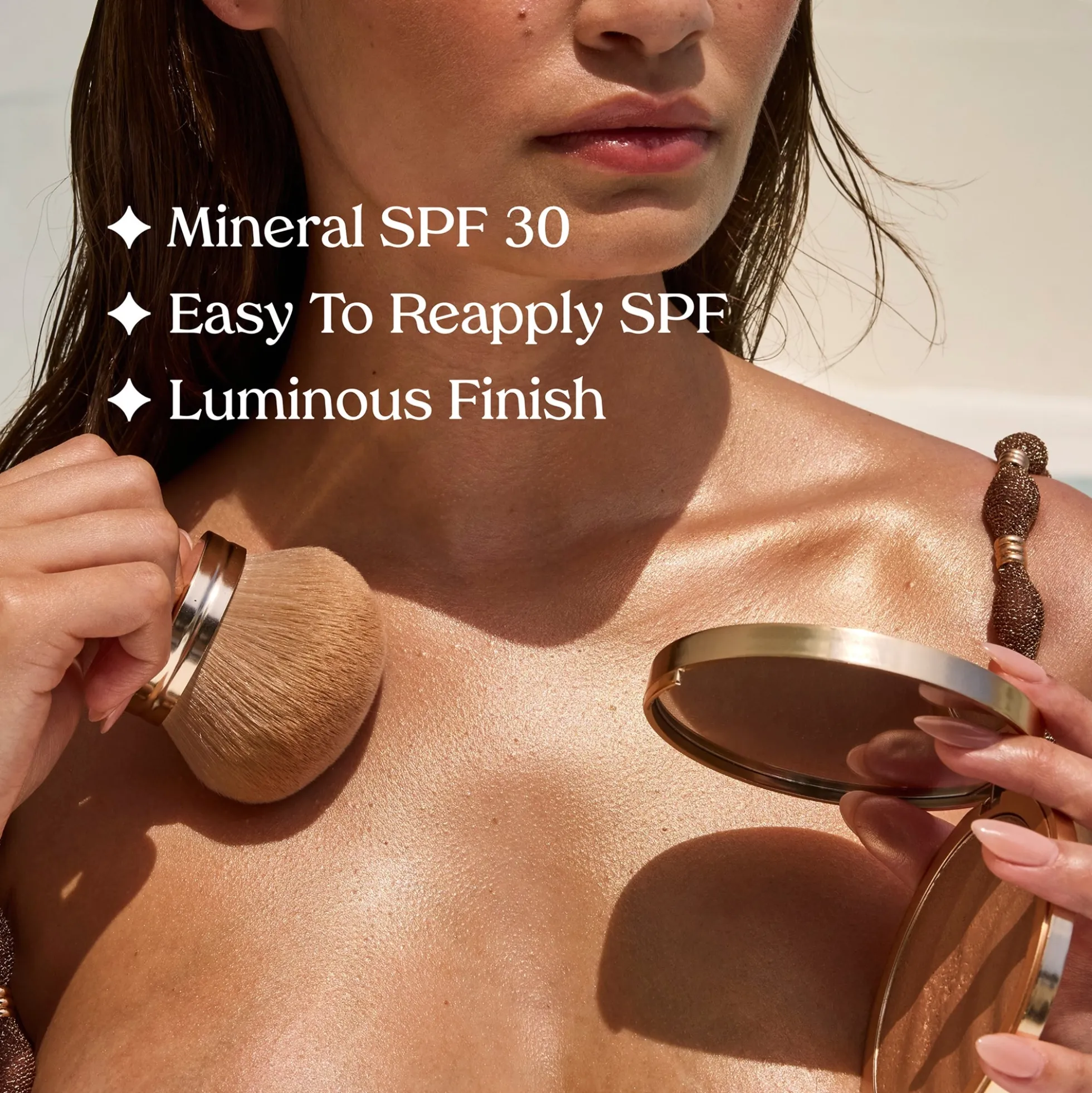 Kopari Sun Veil SPF Illuminator & Brush Set