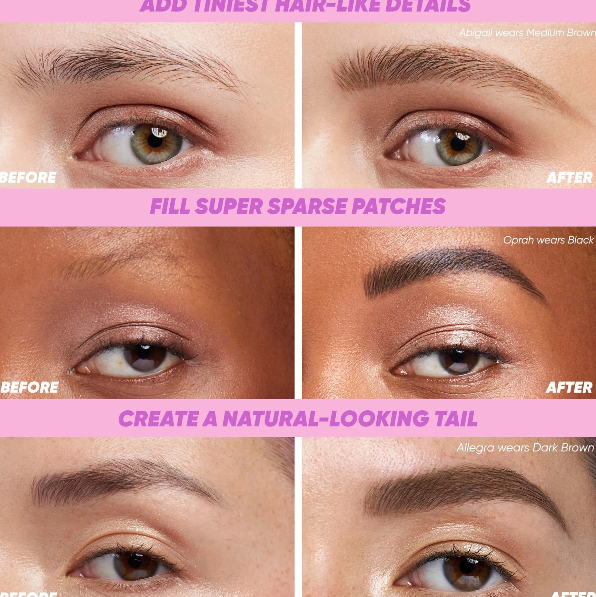 Kosas Brow Pop Nano Ultra-Fine Detailing and Feathering Pencil 0.03g (Various Shades)