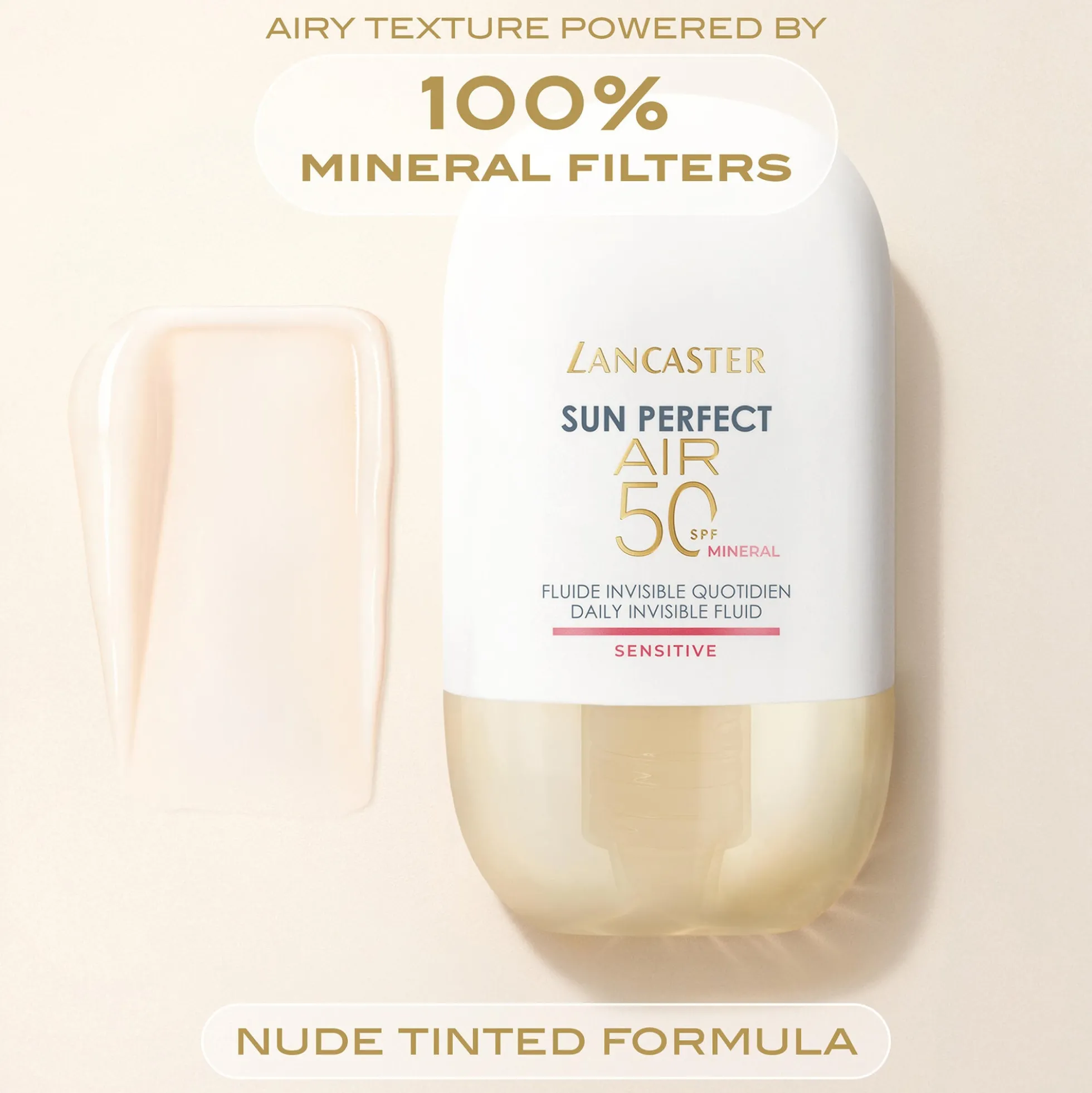Lancaster Sun Perfect Air Daily Invisible Fluid SPF50 Sensitive Mineral 40ml/1.3 oz
