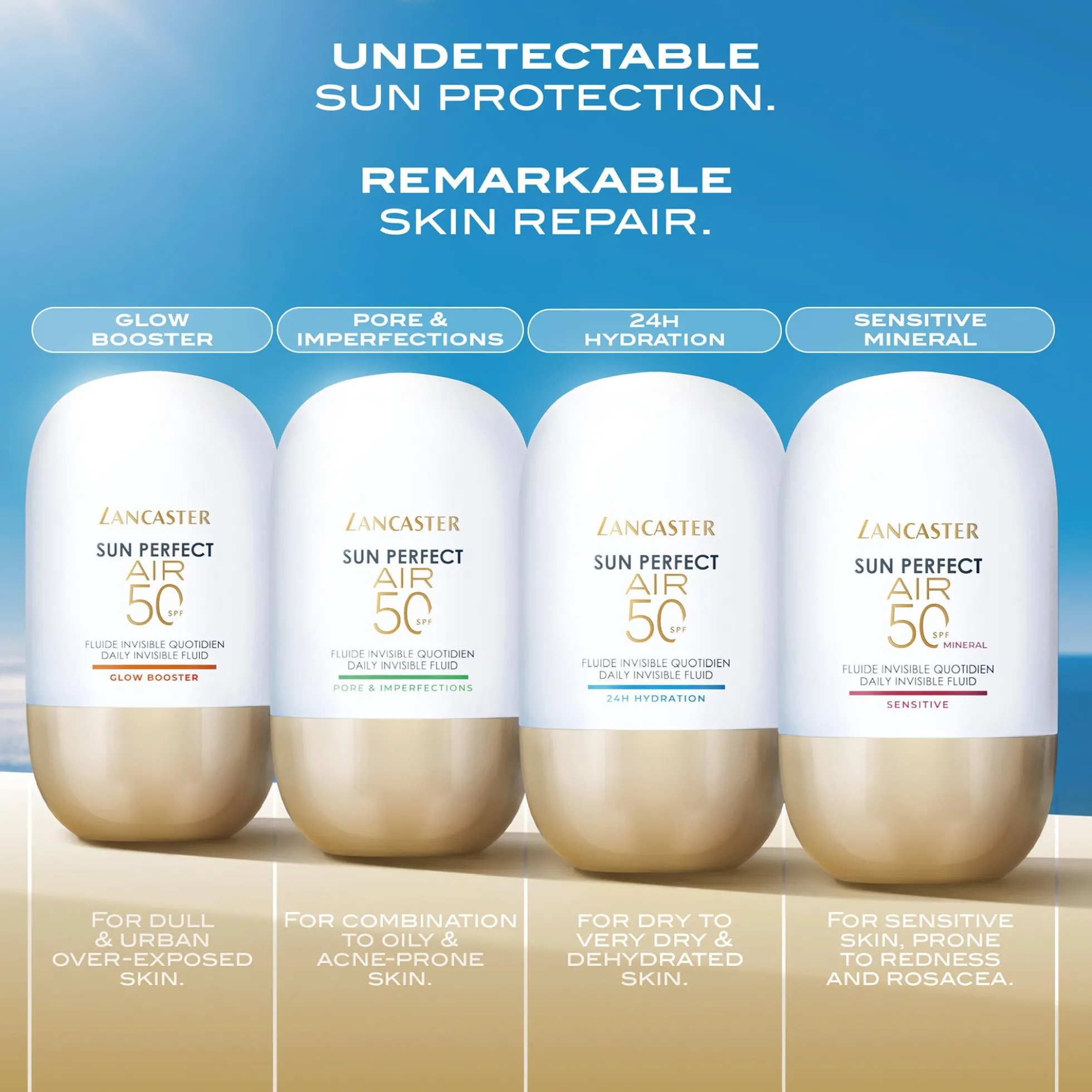 Lancaster Sun Perfect Air Daily Invisible Fluid SPF50 Sensitive Mineral 40ml/1.3 oz