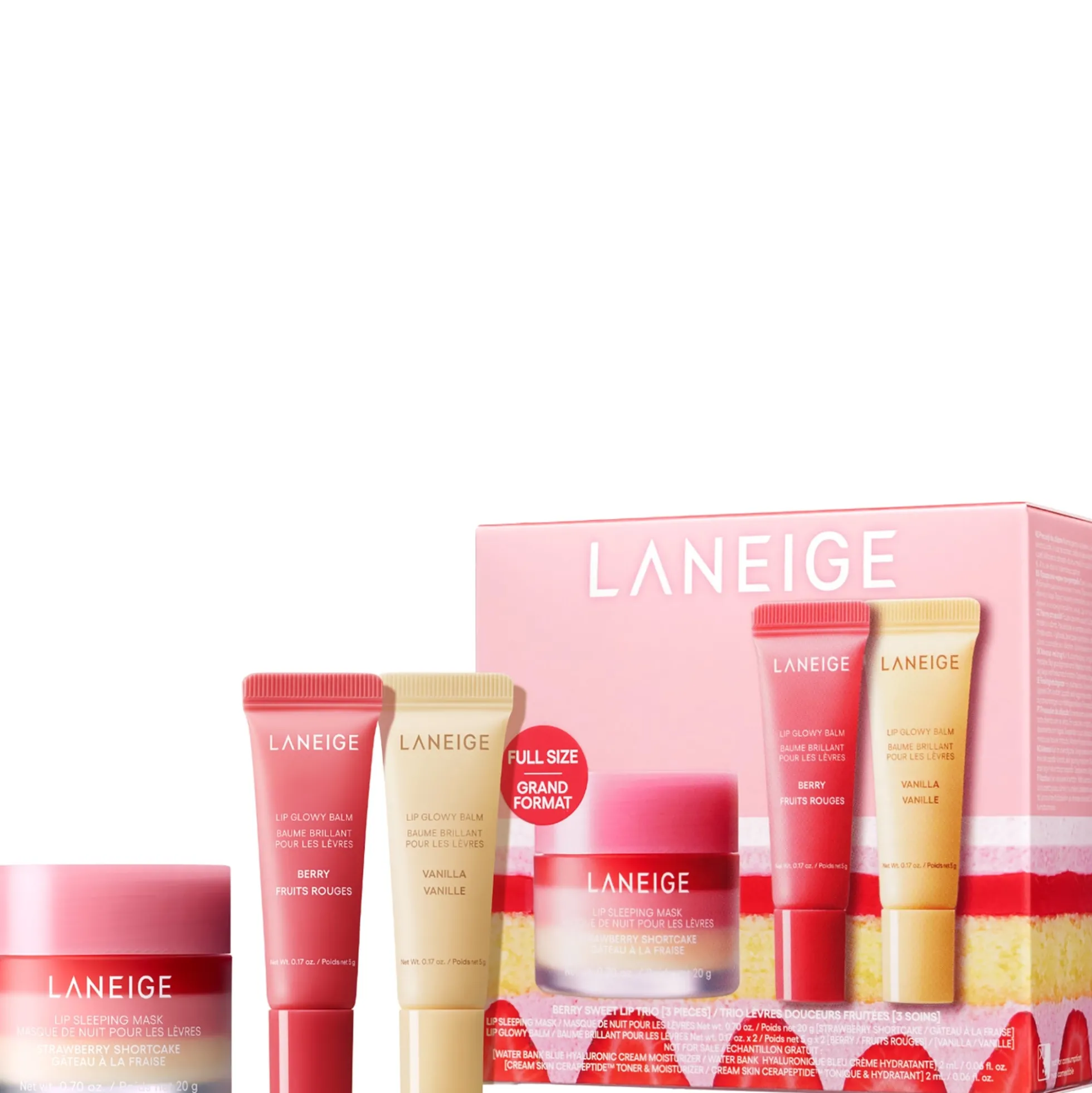 Laneige Berry Sweet Lip Trio Set