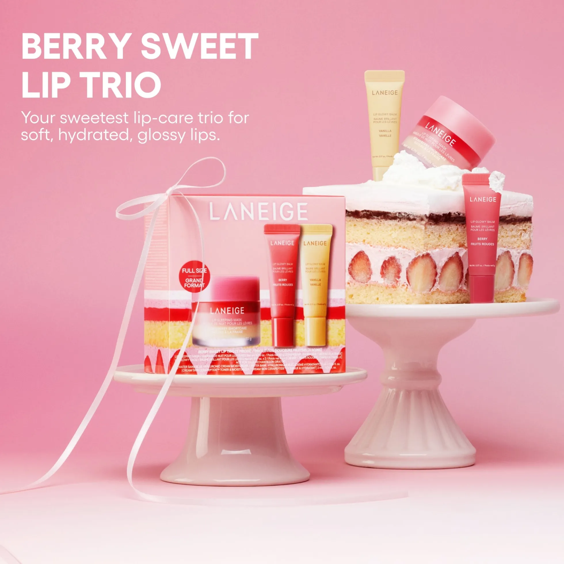 Laneige Berry Sweet Lip Trio Set