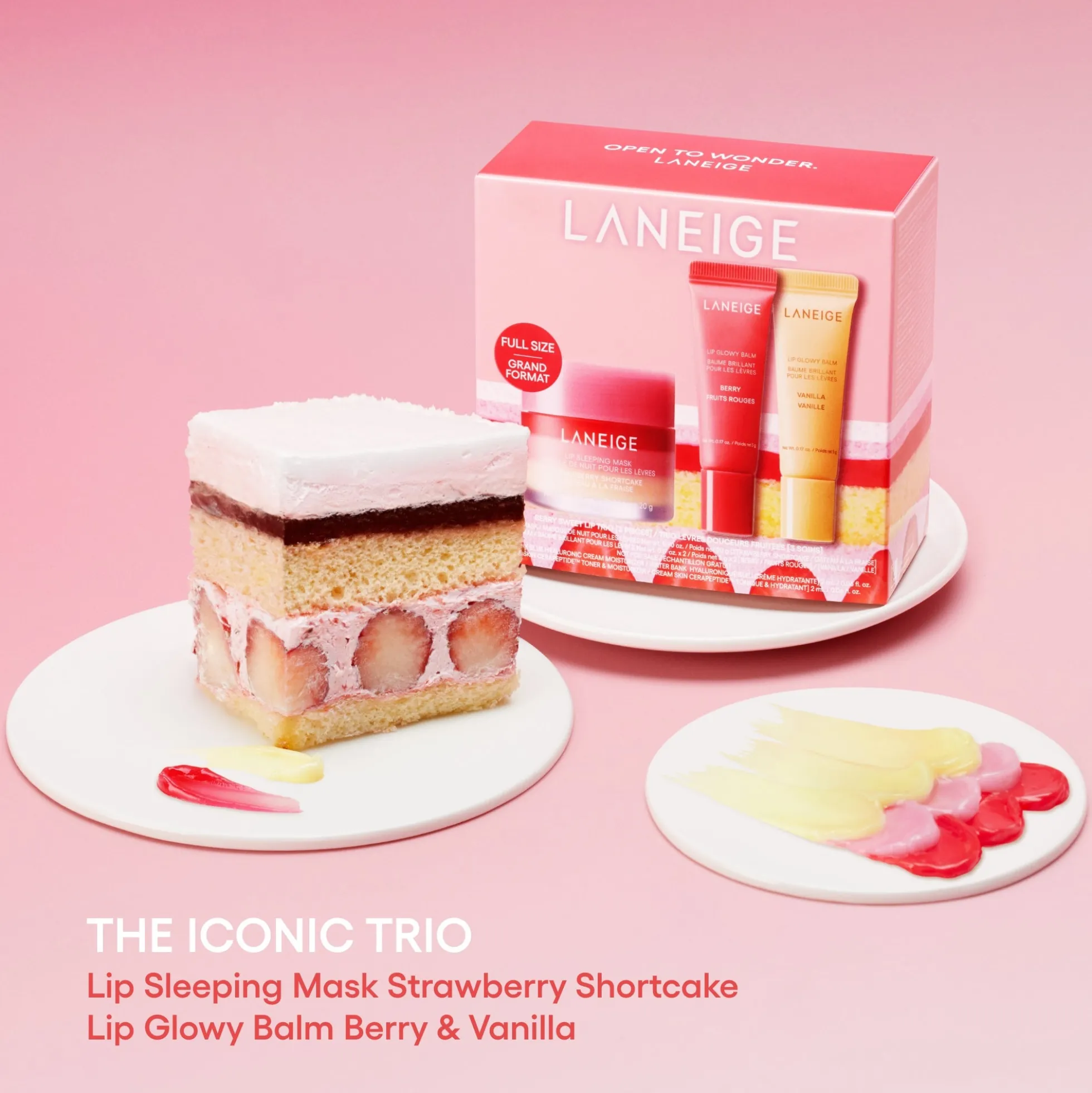 Laneige Berry Sweet Lip Trio Set