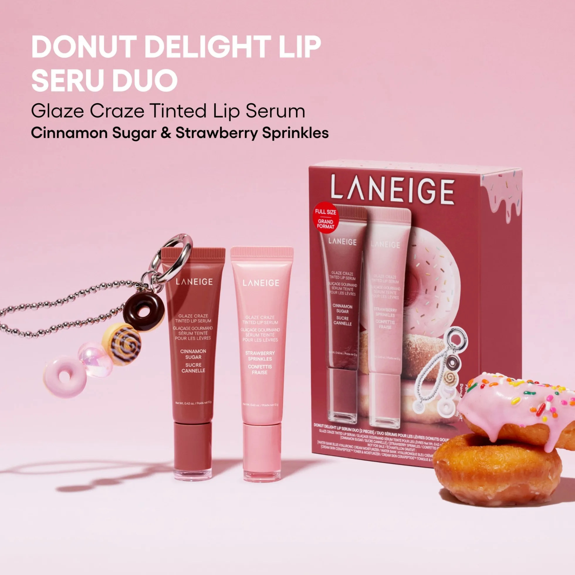 Laneige Donut Delight Lip Serum Duo Set