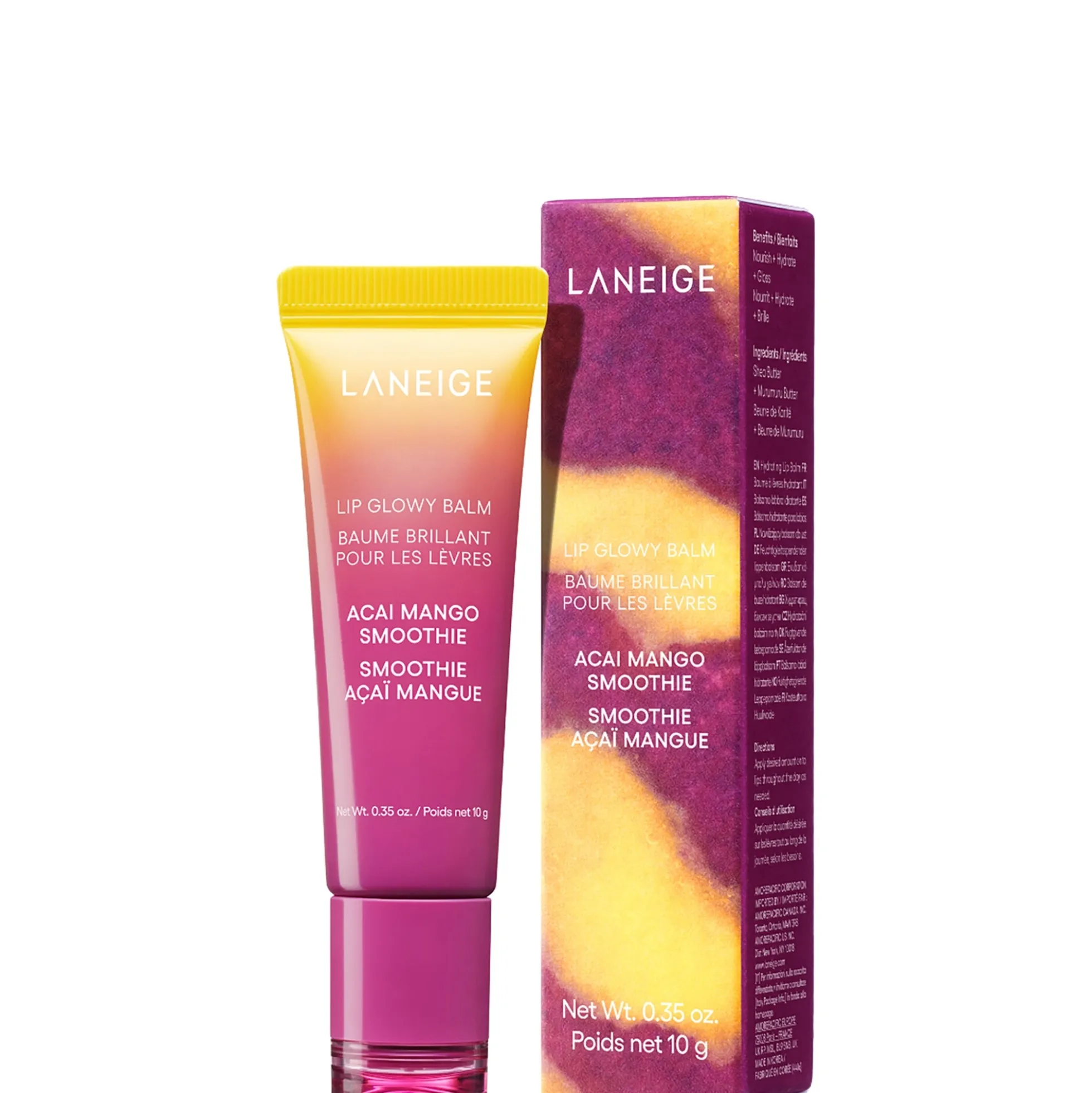LANEIGE Lip Glowy Balm Acai Mango Smoothie 10g