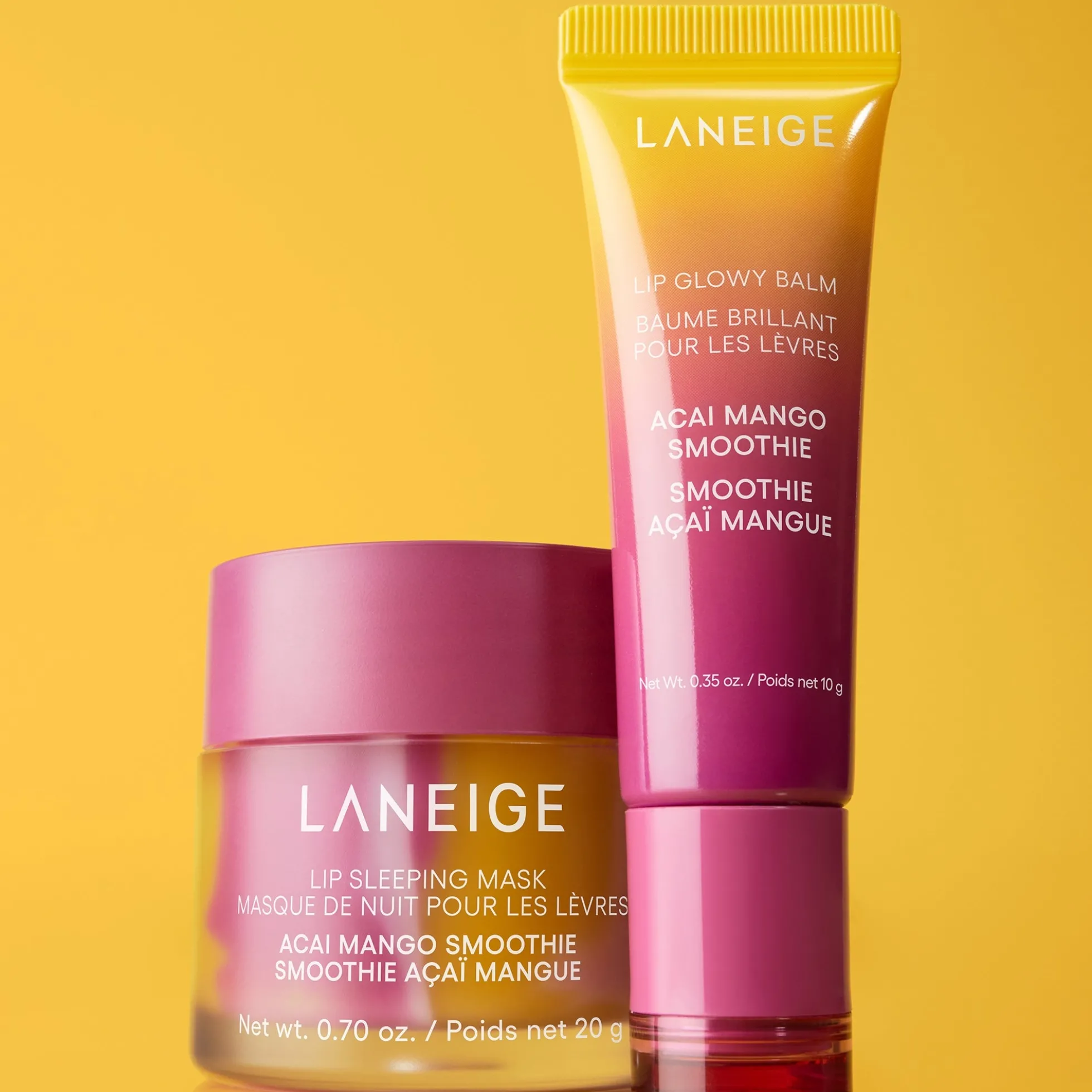 LANEIGE Lip Glowy Balm Acai Mango Smoothie 10g