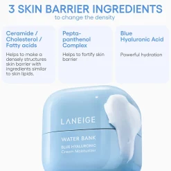LANEIGE Water Bank Blue Hyaluronic Cream Moisturiser Refill 50ml