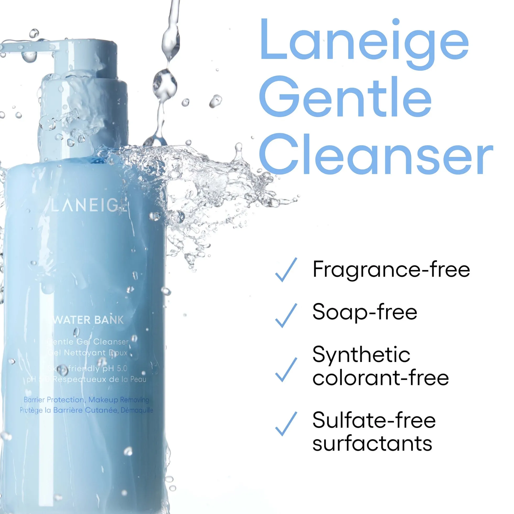 LANEIGE Water Bank Gentle Gel Cleanser 250ml