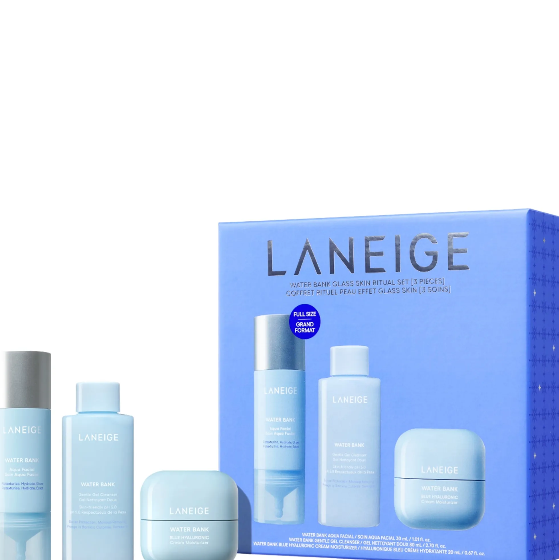 LANEIGE Water Bank Glass Skin Ritual Set (Worth £61.00)