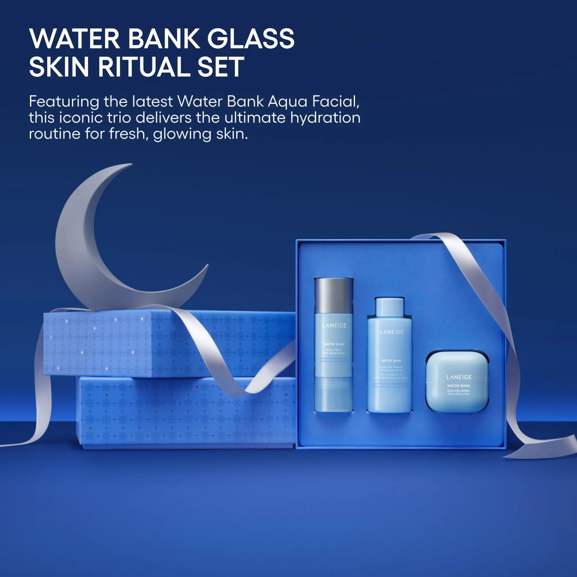 LANEIGE Water Bank Glass Skin Ritual Set (Worth £61.00)