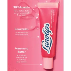 Lanolips Ceramide Milkshake Tinted Lip Balm - Raspberry Crumble