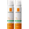 La Roche-Posay Anthelios Anti-Shine Sun Protection Invisible SPF50+ Face Mist 75ml Duo