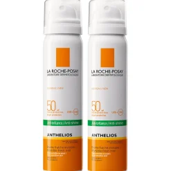 La Roche-Posay Anthelios Anti-Shine Sun Protection Invisible SPF50+ Face Mist 75ml Duo