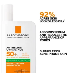 La Roche-Posay Anthelios Oil Control Fluid SPF50+ for Oily Blemish-Prone Skin 50ml
