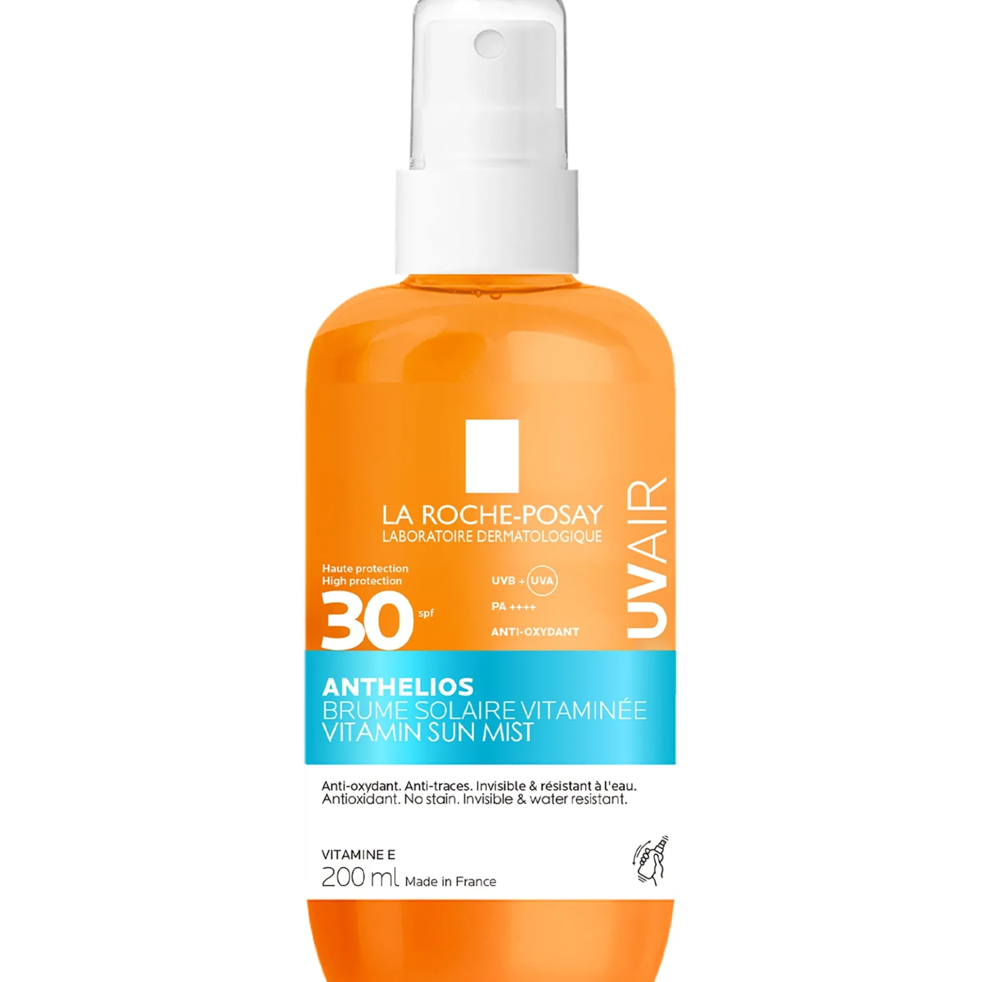 La Roche Posay Anthelios UVAIR Vitamin Sun Mist SPF30, High UV Protection, With Vitamin E & Hyaluronic Acid,200ml