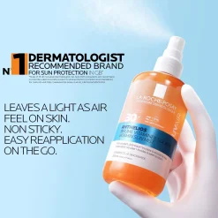 La Roche Posay Anthelios UVAIR Vitamin Sun Mist SPF30, High UV Protection, With Vitamin E & Hyaluronic Acid,200ml