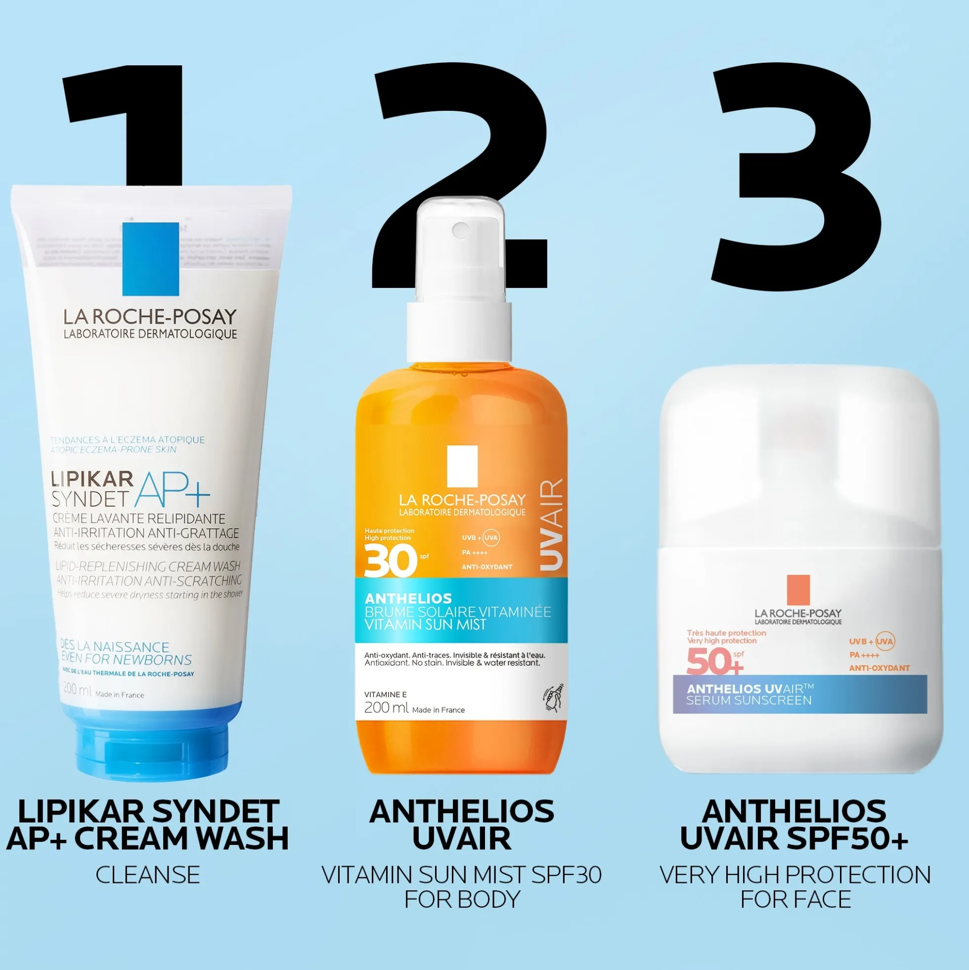 La Roche Posay Anthelios UVAIR Vitamin Sun Mist SPF30, High UV Protection, With Vitamin E & Hyaluronic Acid,200ml