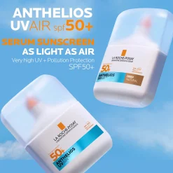 La Roche Posay Anthelios UVAIR Serum Sunscreen SPF50+ Deep with Hyaluronic Acid, Niacinamide & Vitamin E, For all skin types, 50ml