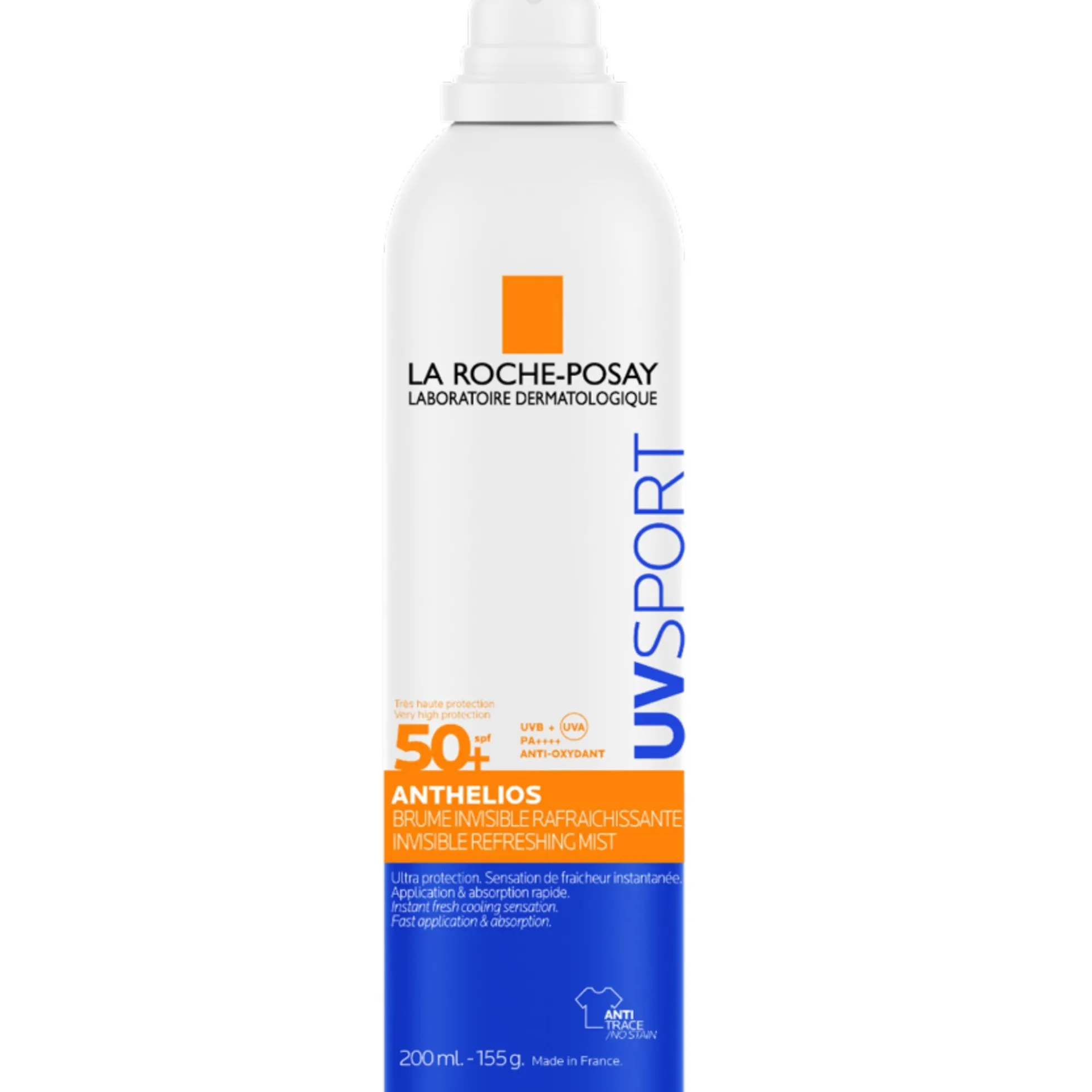 La Roche Posay Anthelios UV Sport Invisible Refreshing Mist SPF50+ with Vitamin e + glycerin + and La Roche Posay thermal water, for all skin types, 200ml