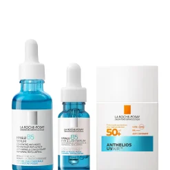 La Roche-Posay Anti-Ageing Drench-Hydration & Protection Routine with SPF for Dry Ageing Skin