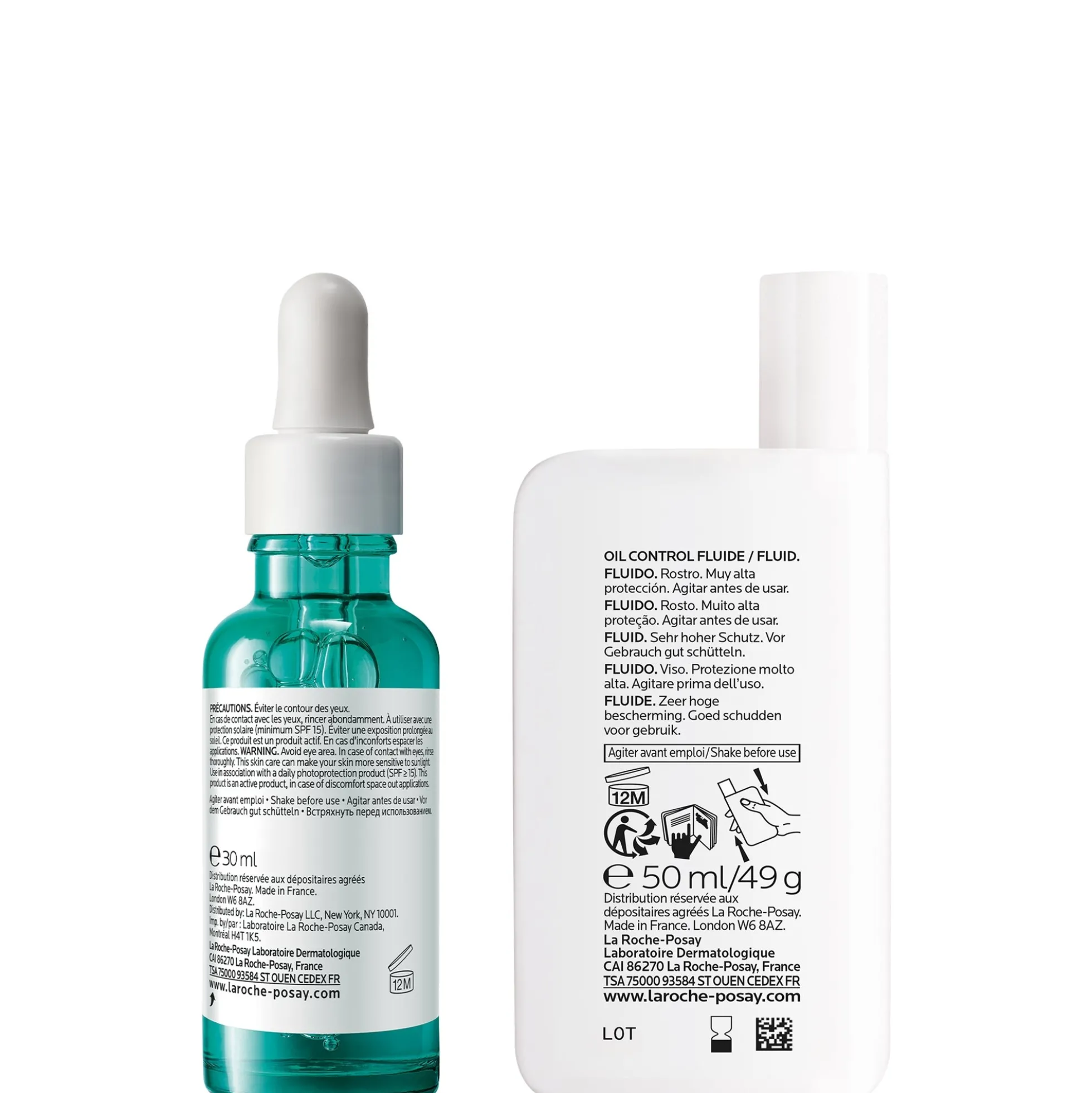 La Roche-Posay Anti-Blemish and Anti-Age Kit: Effaclar Decongesting Multi-Active Serum + SPF50+