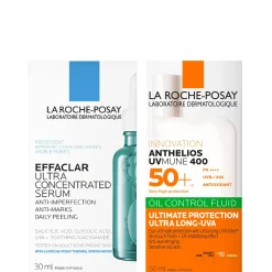 La Roche-Posay Anti-Blemish and Anti-Age Kit: Effaclar Decongesting Multi-Active Serum + SPF50+