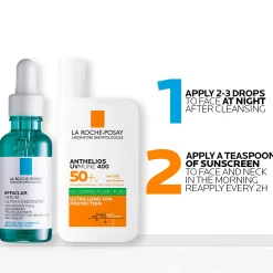 La Roche-Posay Anti-Blemish and Anti-Age Kit: Effaclar Decongesting Multi-Active Serum + SPF50+