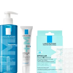 La Roche Posay Anti-Blemish Evening Routine Effaclar Cleanser, Treatment & Patches